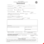 Example Of Tennessee Separation Notice example document template