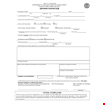 Example Of Tennessee Separation Notice example document template 