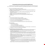 Nursing Performance Improvement Plan Template | Quality Nursing Patient Improvement example document template