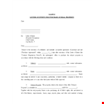 Simple Letter Of Intent for Property Purchase example document template