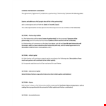 Partnership Agreement Template example document template