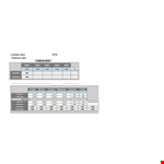 Download a Free Timesheet Template for Efficient Time Tracking example document template