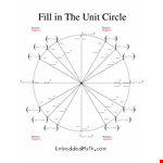 Master the Unit Circle with Our Comprehensive Unit Circle Chart example document template