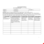 Effective Goal Setting Template | Achieve Your Goals with Our Performance & Powerpoint Worksheet example document template