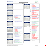 District Calendar example document template