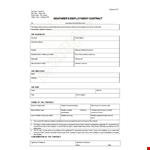 Seafarer Employment Contract | Clear Terms and Conditions for Maritime Workers example document template 