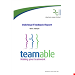 Individual Feedback Report example document template