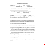 Property Sales Contract Template - Agreement for Property Purchaser and Seller example document template