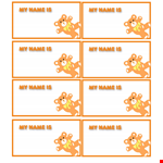 Customizable Name Tag Template for Any Event example document template