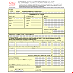 Expense Claim Form Template Excel example document template