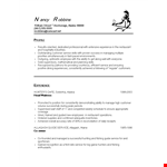 Restaurant Service Experience: Daily Customers Resume Example example document template