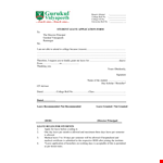 College Leave Application: Request for Leave Letter Format example document template 