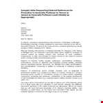 Professional Reference Letter Template | Associate Scholarly Sample example document template 