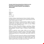 Professional Reference Letter Template | Associate Scholarly Sample example document template