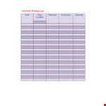 Track Your Business Mileage Efficiently with Our Mileage Log Template example document template