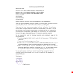 Sample Acknowledgement example document template 