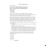 Sample Acknowledgement example document template