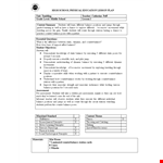 Elementary Physical Education Lesson Plan Template example document template