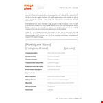 Company Executive Summary Example example document template 