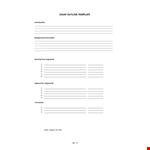 Essay Outline Template example document template 