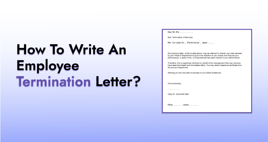How To Write An Employee Termination Letter?