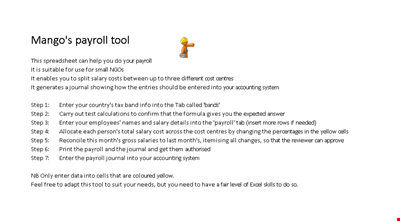 Payroll Template - Manage Salary with Efficient Payroll Templates