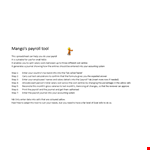 Payroll Template - Manage Salary with Efficient Payroll Templates example document template 