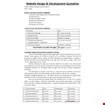 Free Design Quotation example document template