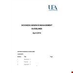 Sickness Absence Warning Letter - What Employees and Managers Should Know about Absence example document template