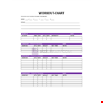 Workout Chart Template example document template