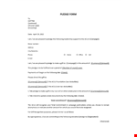 Pledge Form example document template 
