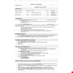 Fresher Professional Resume Sample example document template