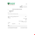 College Leave Application Letter Format example document template 