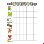 Weekly Chore Chart example document template