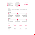 Nursing Resume A example document template