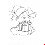 Printable Cartoon Christmas Coloring Page example document template