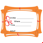 Custom Graduation Invitation Templates - Personalize Your Celebration example document template