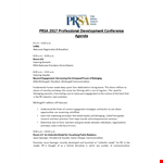 Professional Conference Agenda example document template