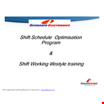 Monthly Work Shift Schedule Template example document template