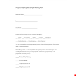 Take Appropriate Disciplinary Action with our Form | Customize and Describe the Action example document template