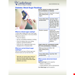 Diabetes Blood Glucose Level Chart example document template