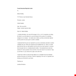 Formal Interview Rejection Letter example document template