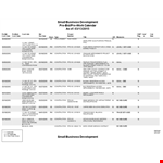Construction Pre-Bid and Pre-Work Calendar Template example document template