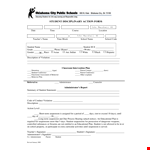 Employee Write Up Form for School - Effective Tool for Administrator and Student Management example document template