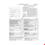Personal Financial Statement Template | Manage Your Schedule, Finances, and Credit example document template