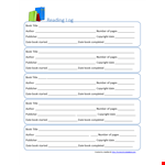 Free Reading Log Template - Keep Track of Your Reading | Books by example document template