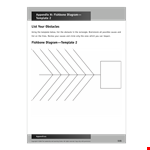 Create Effective Solutions with our Fishbone Diagram Template | Clear Causes example document template