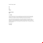 Farewell Email Template - Leaving Your Department | Subject: Farewell Email Template example document template
