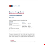Contract Management Example example document template