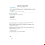 Entry Level Resume example document template